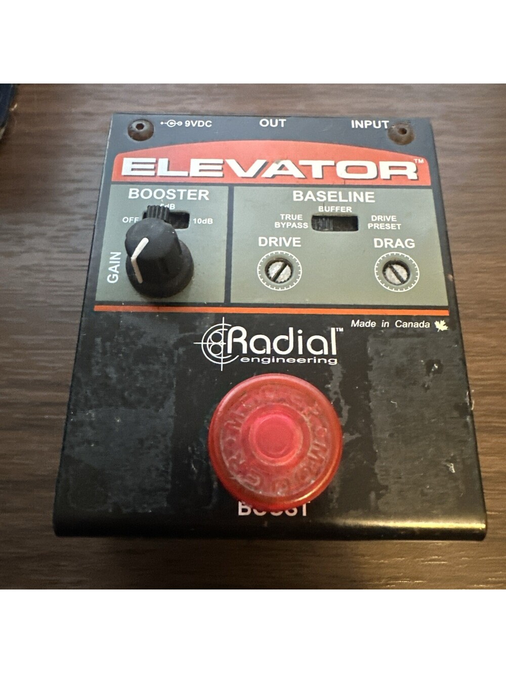 Radial Elevator Multi-Level Booster Guitar Pedal R800 7225 00 Rare